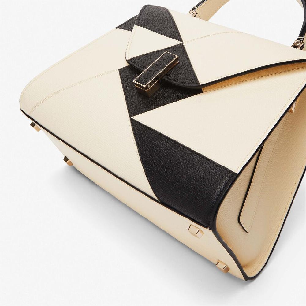 Valextra Borsetta A Mano Da Donna Bianca E Nera | Valextra Iside