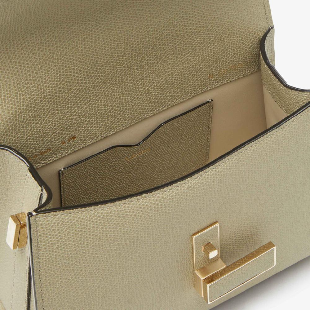 Valextra Borsetta A Mano Da Donna In Pelle Rigida Verde Tundra | Valextra Iside