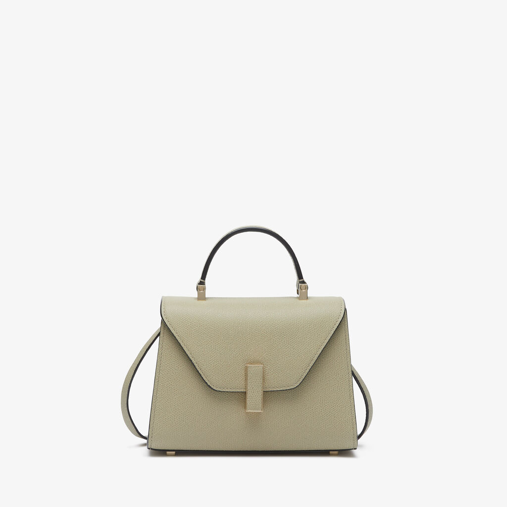 Valextra Borsetta a mano da Donna in Pelle rigida Verde tundra | Valextra Iside