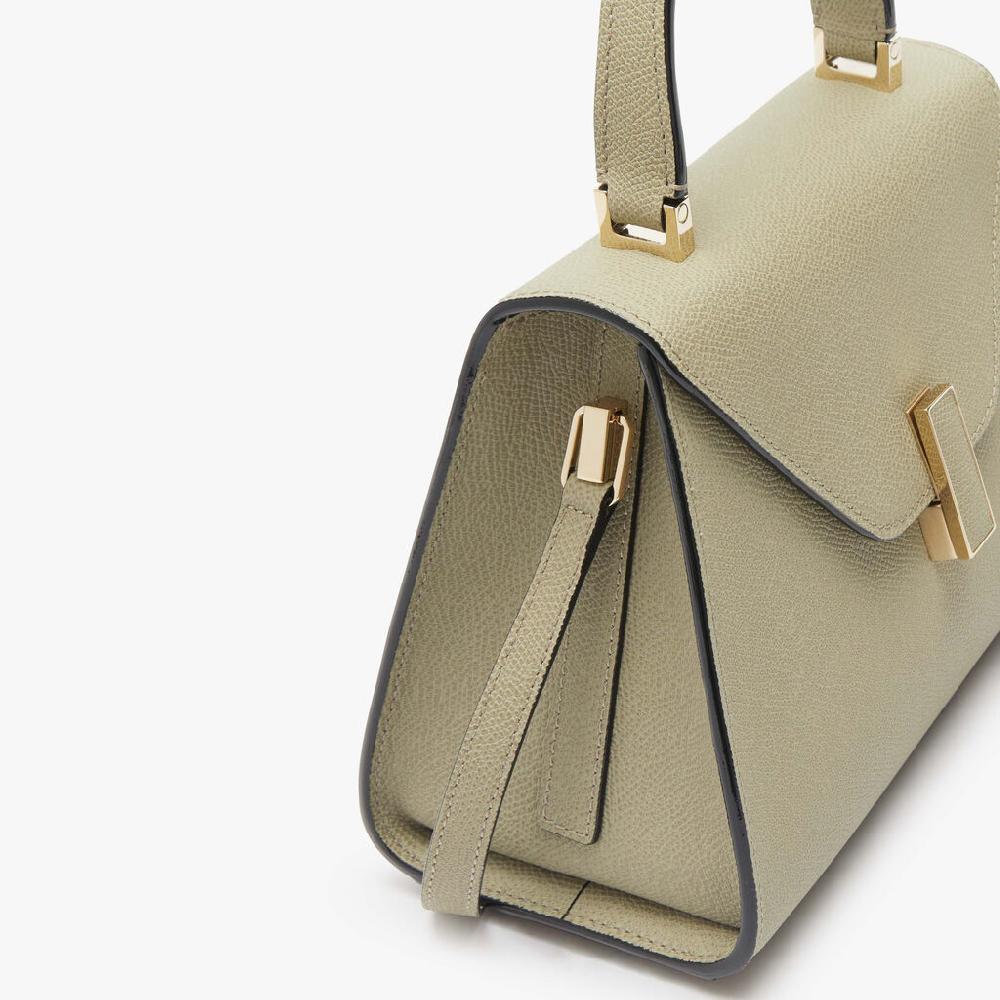 Valextra Borsetta A Mano Da Donna In Pelle Verde Tundra | Valextra Iside