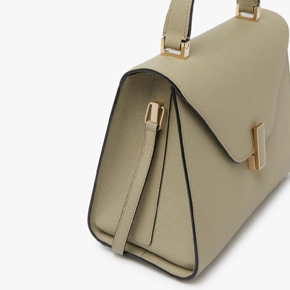 Valextra Borsetta A Mano Da Donna Media In Pelle Verde Tundra | Valextra Iside