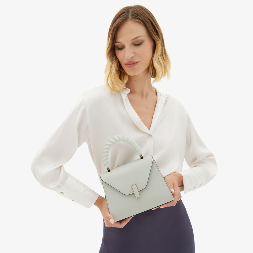 Valextra Borsetta A Mano Da Donna Mini In Pelle Bianca | Valextra Iside