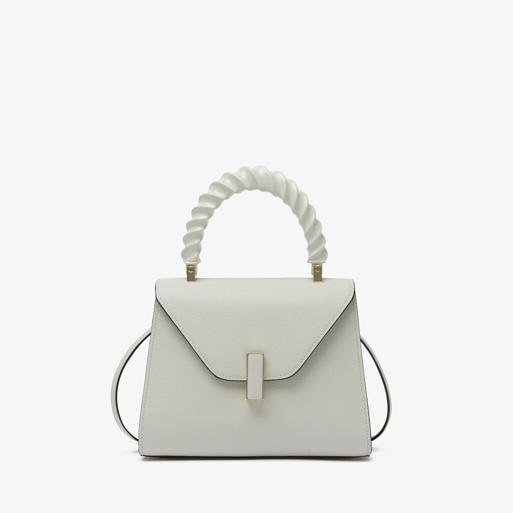 Valextra Borsetta a mano da Donna Mini in Pelle Bianca | Valextra Iside