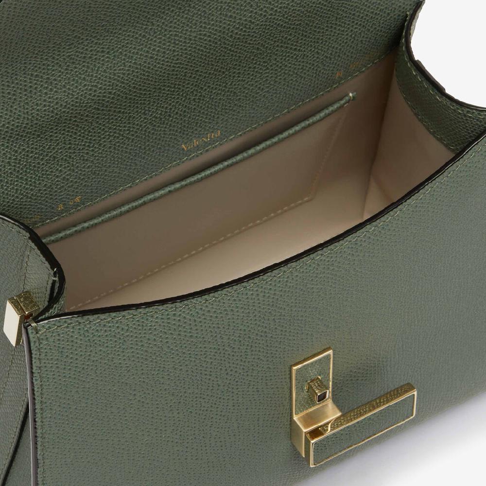 Valextra Borsetta A Mano Da Donna Mini In Pelle Verde | Valextra Iside