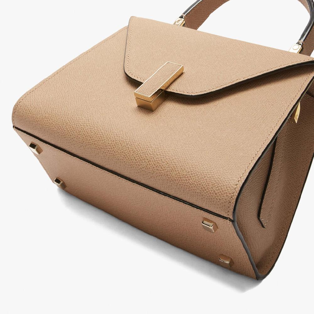 Valextra Borsetta A Mano In Pelle Beige Con Tracolla | Valextra Iside