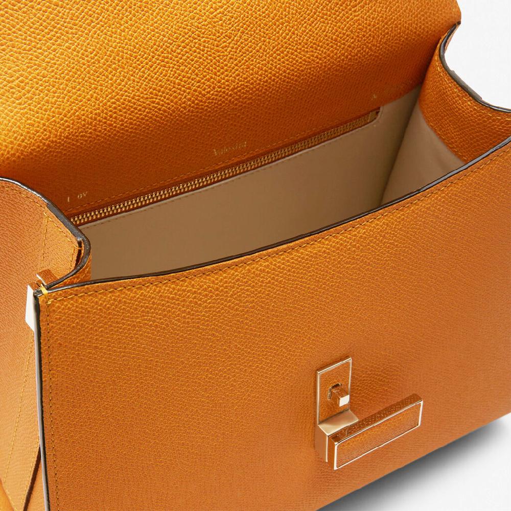 Valextra Borsetta A Mano In Pelle Gialla Con Tracolla | Valextra Iside