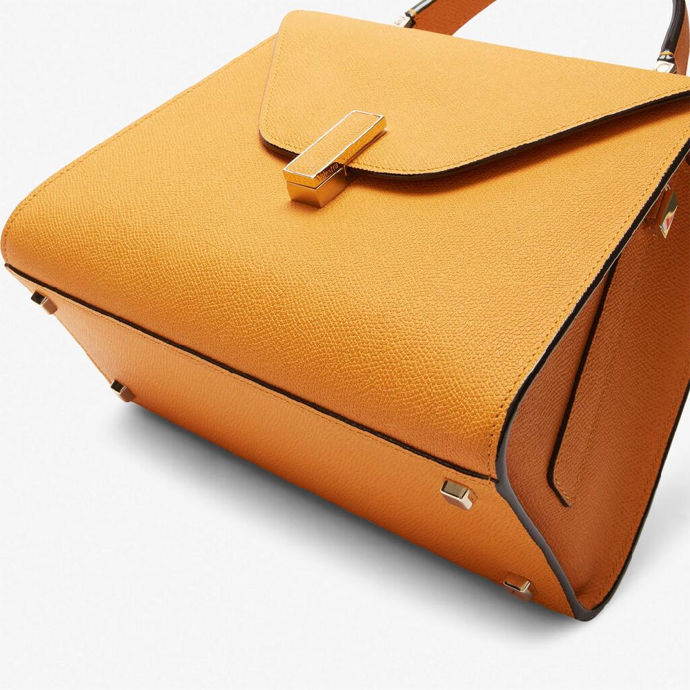 Valextra Borsetta A Mano In Pelle Gialla Con Tracolla | Valextra Iside