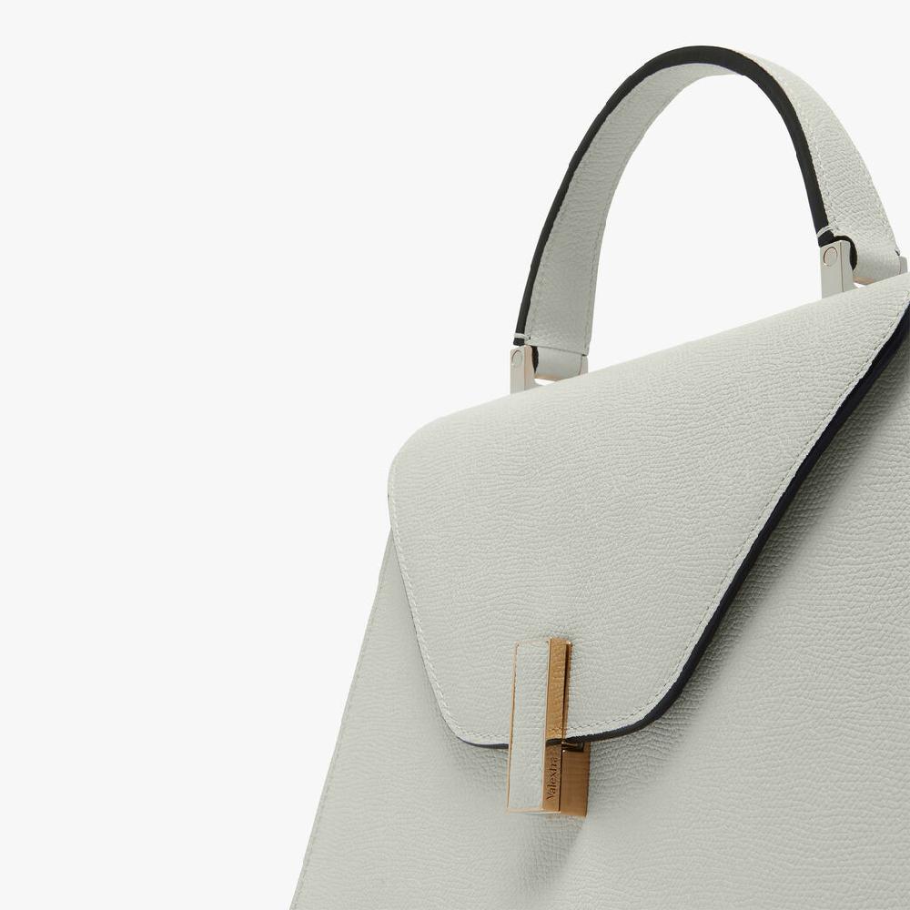 Valextra Borsetta A Mano Media In Pelle Bianca | Valextra Iside