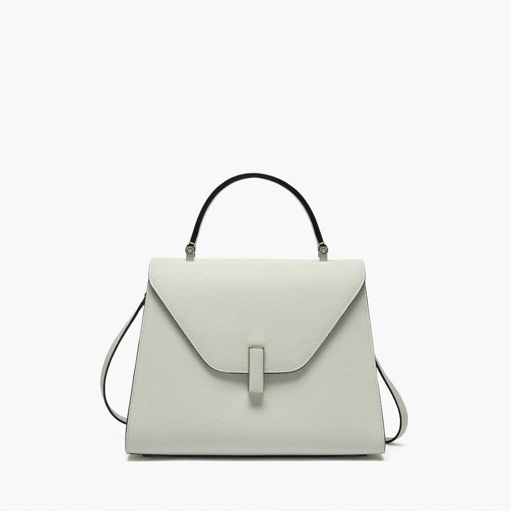 Valextra Borsetta a mano Media in Pelle Bianca | Valextra Iside