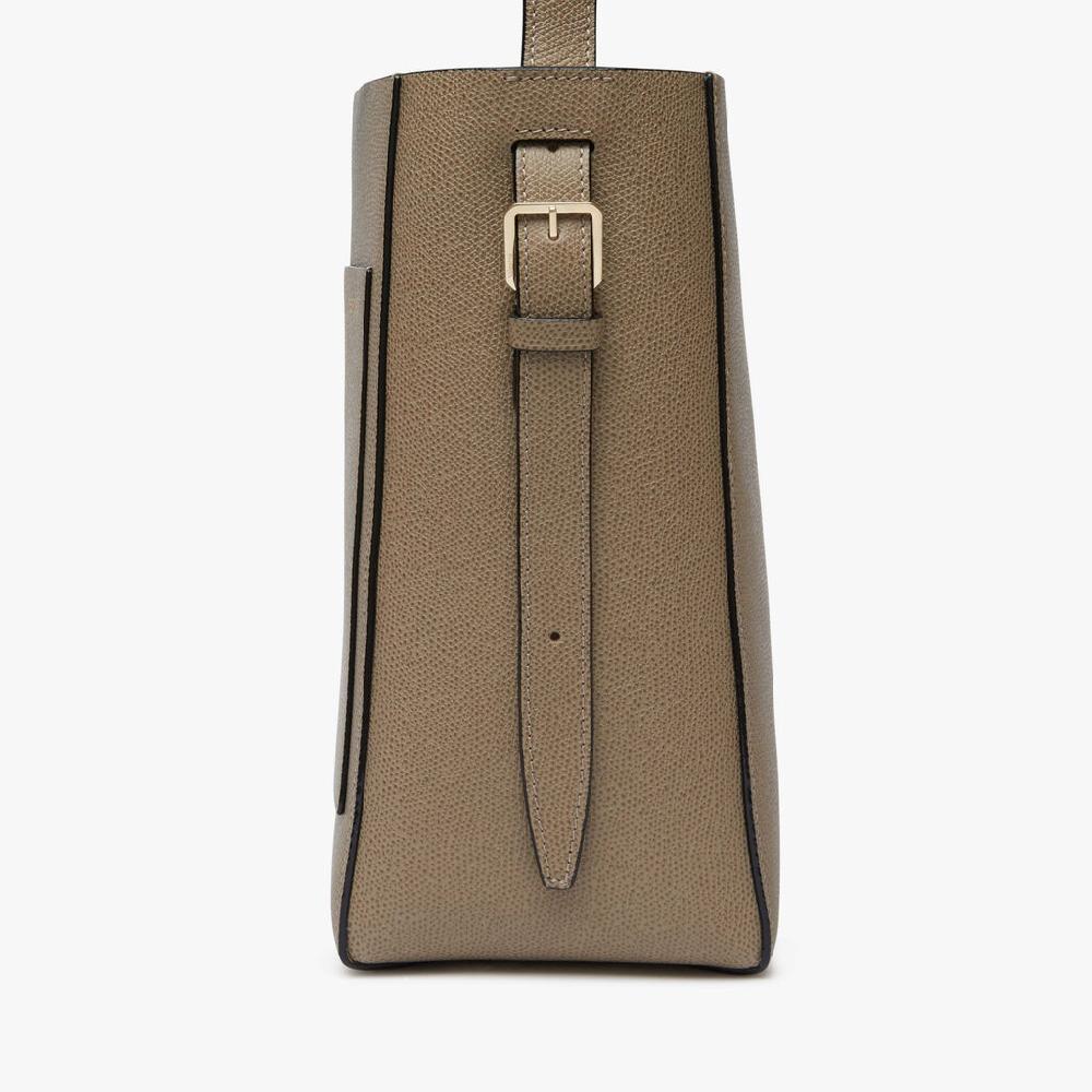 Valextra Borsetta A Secchiello Da Donna In Pelle Marrone | Valextra Soft