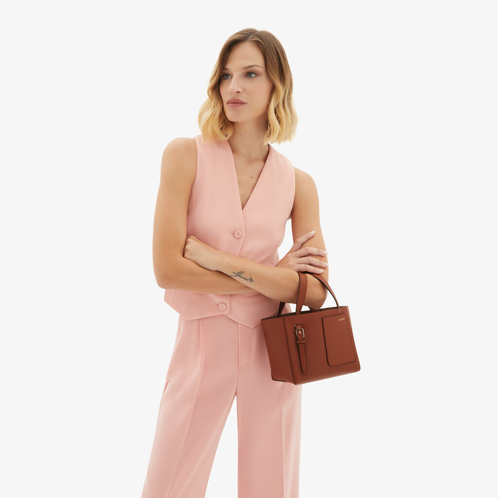 Valextra Borsetta A Secchiello Da Donna Marrone Di Lusso | Valextra Soft