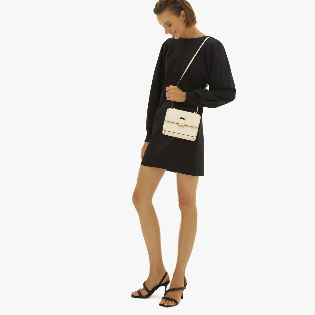 Valextra Borsetta A Spalla Mini In Pelle Bianca | Valextra NoLo