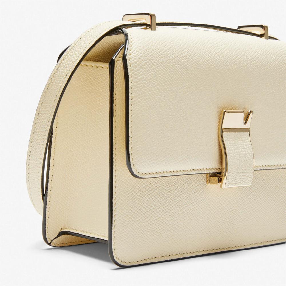 Valextra Borsetta A Spalla Mini In Pelle Bianca | Valextra NoLo