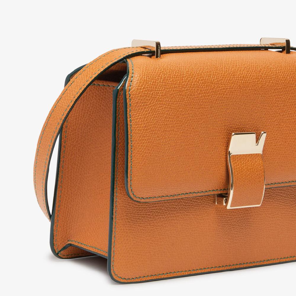 Valextra Borsetta A Spalla Mini In Pelle Marrone | Valextra NoLo