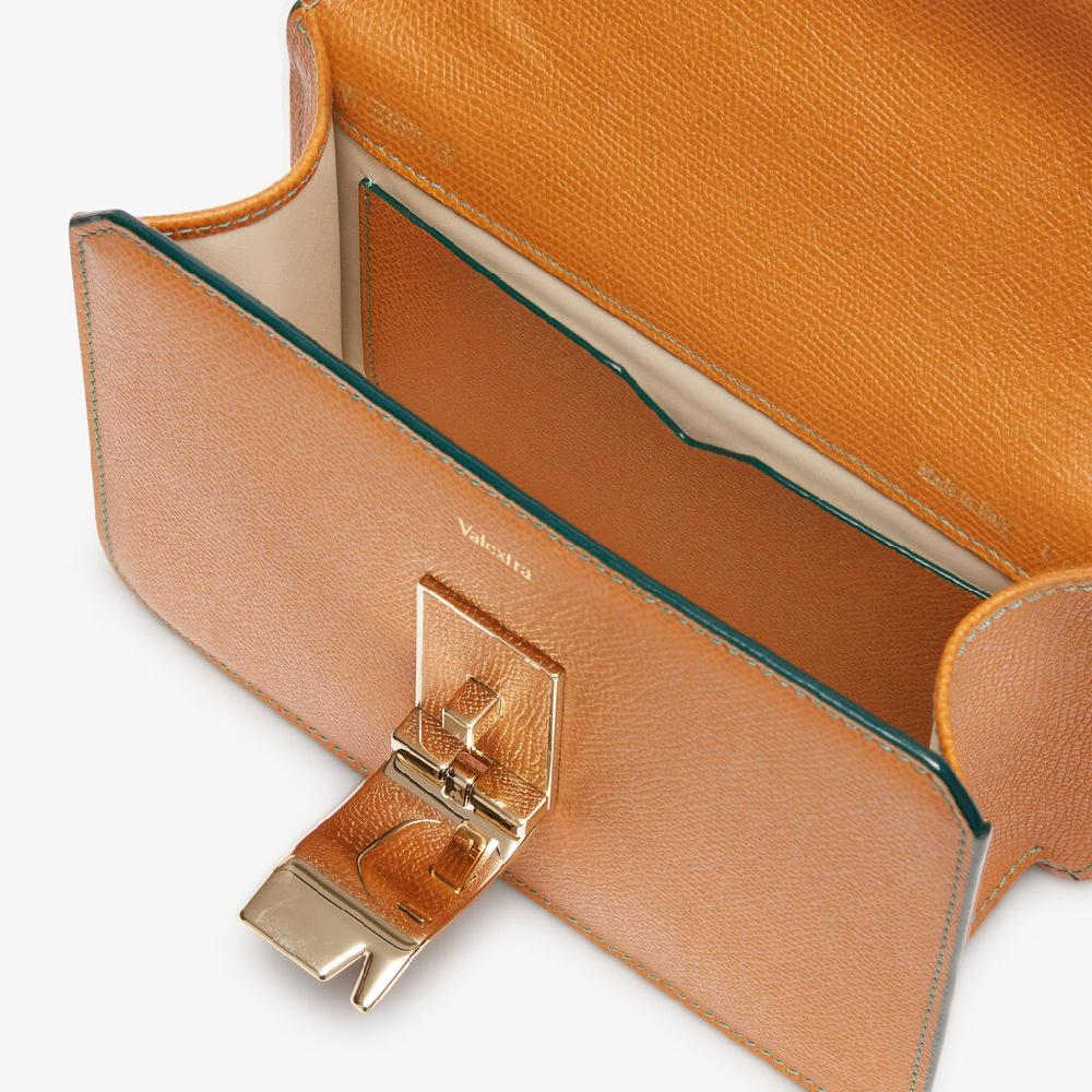 Valextra Borsetta A Spalla Mini In Pelle Marrone | Valextra NoLo