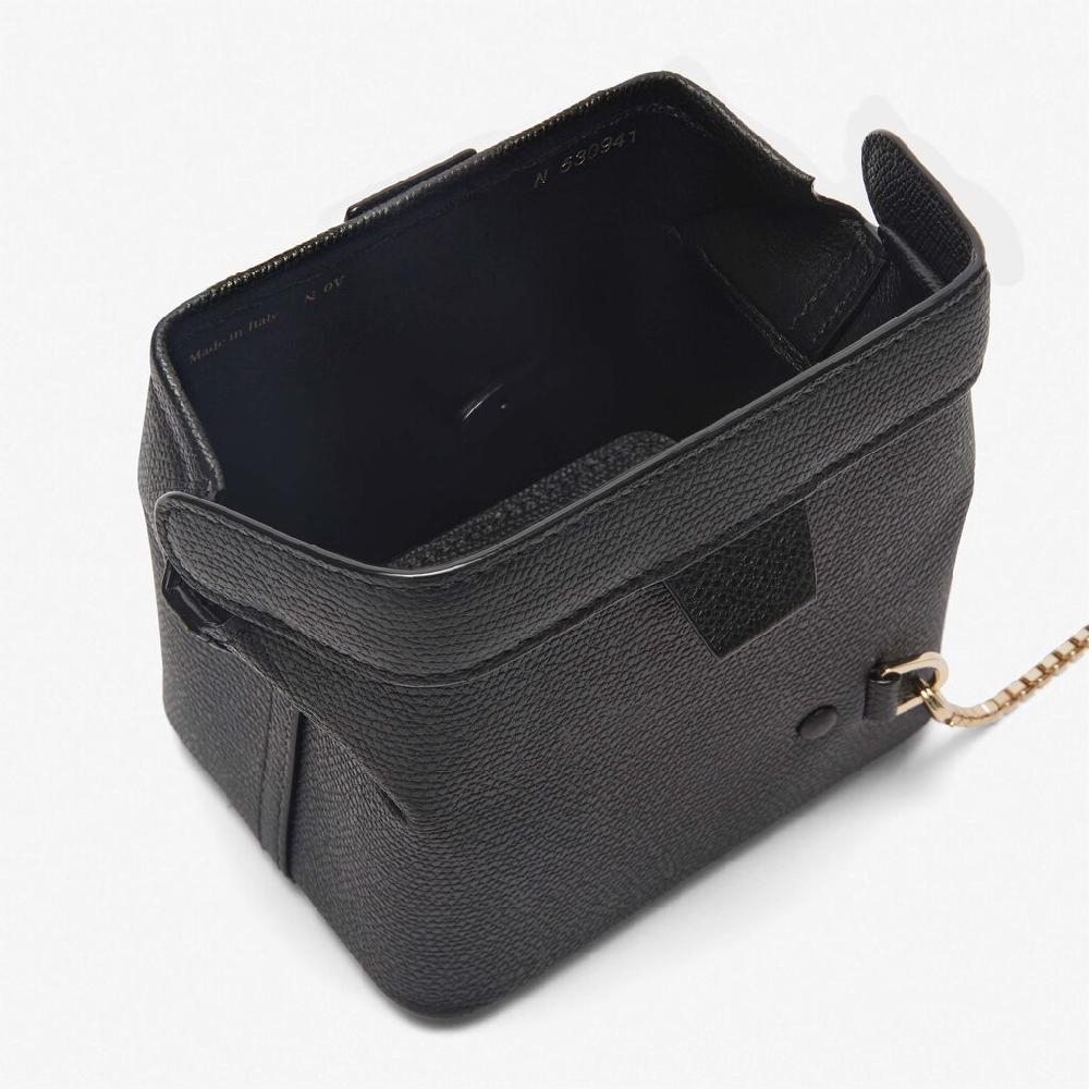 Valextra Borsetta A Tracolla Compatta In Pelle Nera | Valextra Tric Trac