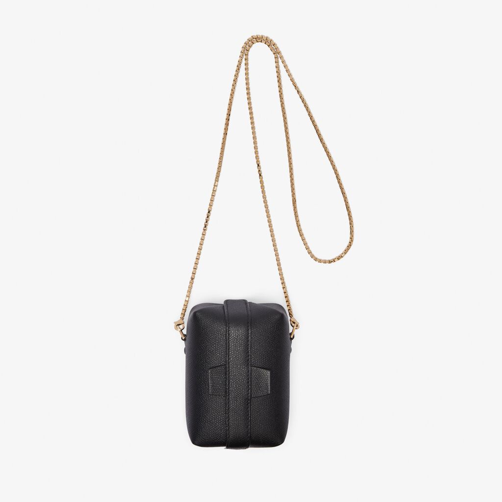 Valextra Borsetta a tracolla compatta in Pelle Nera | Valextra Tric Trac