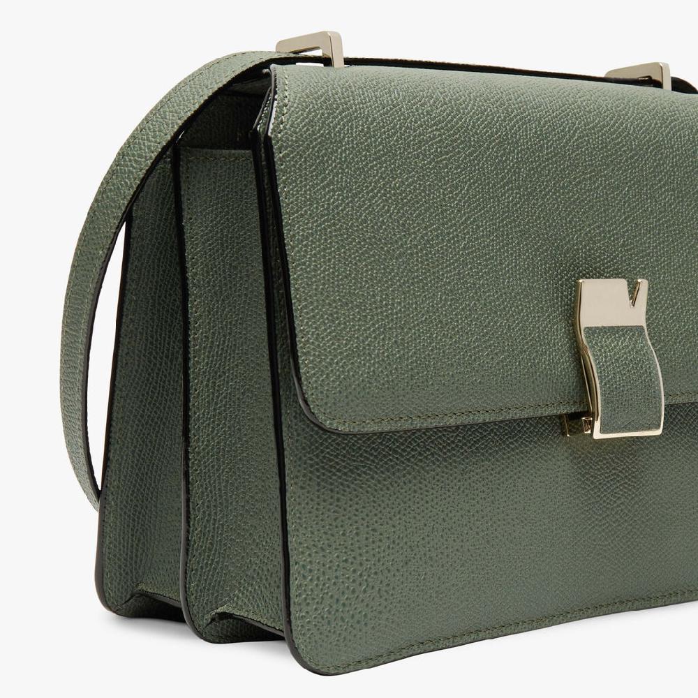 Valextra Borsetta A Tracolla Da Donna In Pelle Verde | Valextra