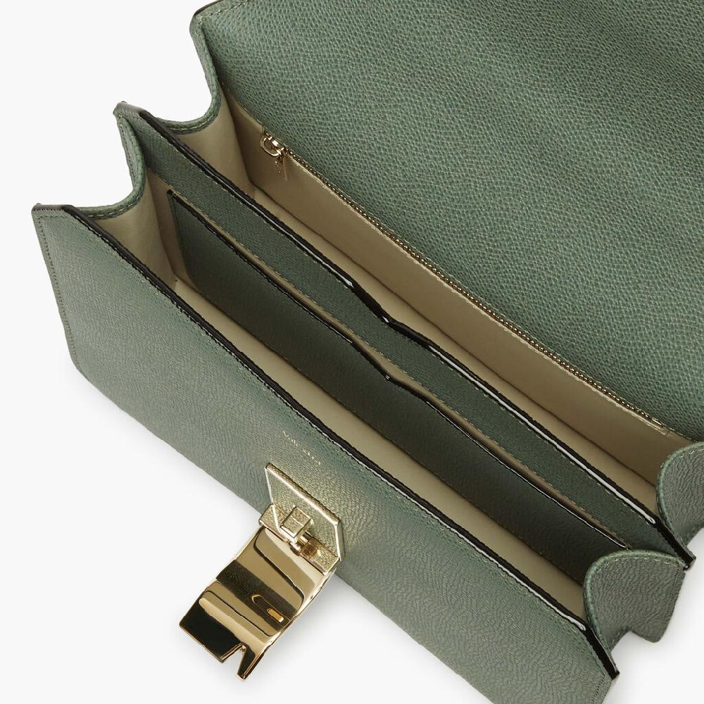 Valextra Borsetta A Tracolla Da Donna In Pelle Verde | Valextra