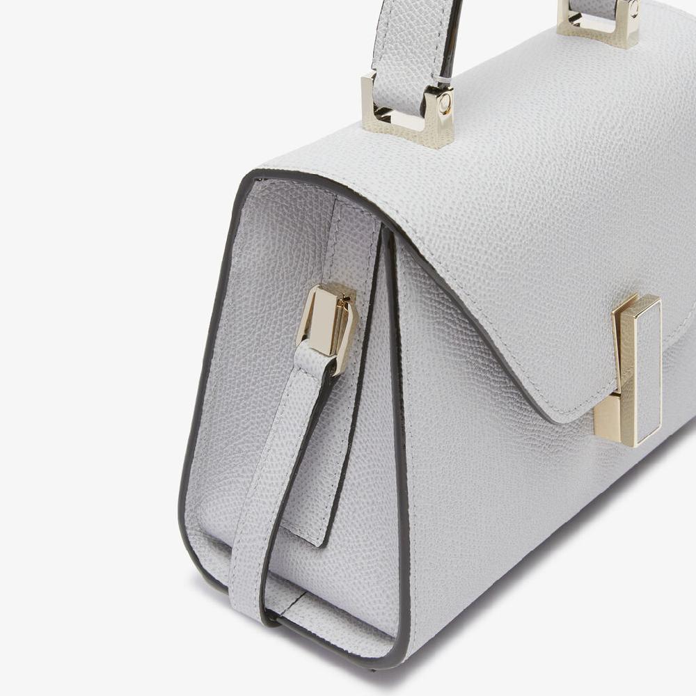 Valextra Borsetta A Tracolla In Pelle Grigia Sasso | Valextra Iside