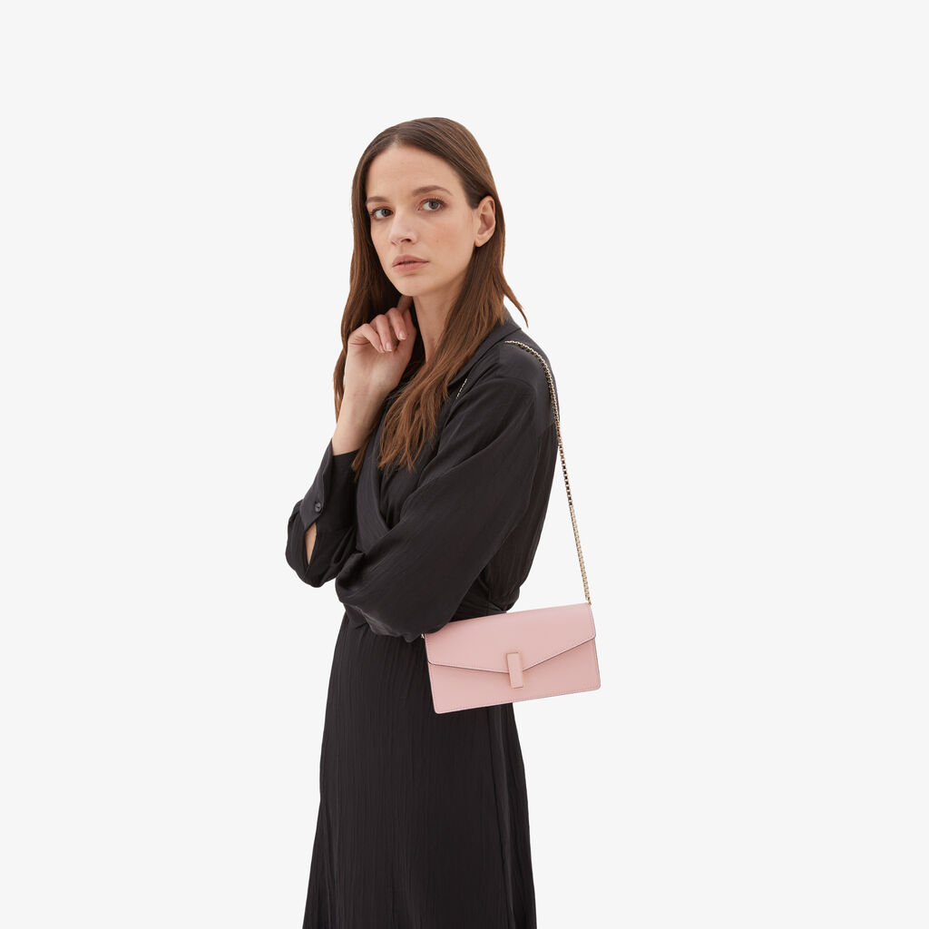 Valextra Borsetta Clutch Compatta In Pelle Rosa | Valextra Iside