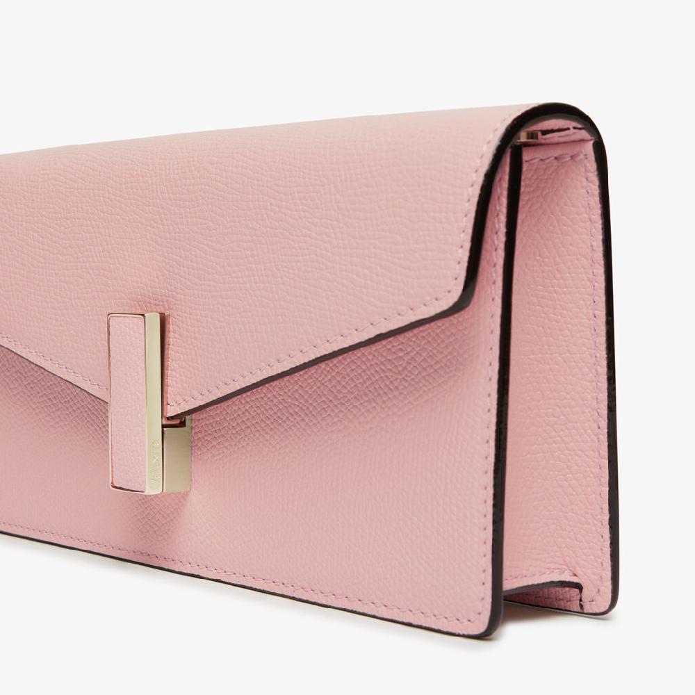 Valextra Borsetta Clutch Compatta In Pelle Rosa | Valextra Iside