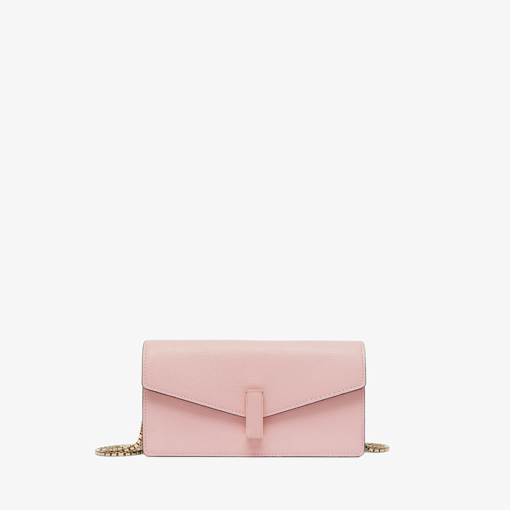 Valextra Borsetta clutch compatta in Pelle Rosa | Valextra Iside
