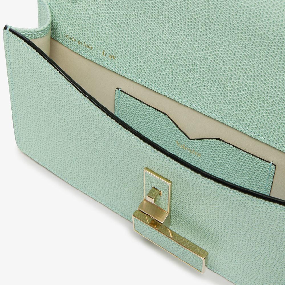 Valextra Borsetta Clutch In Pelle Con Tracolla Dorata | Valextra Iside