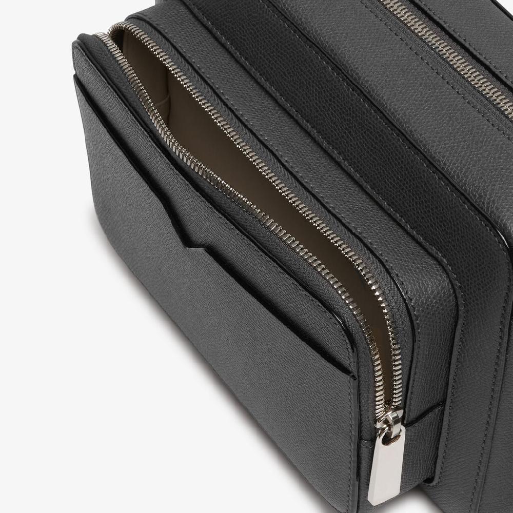 Valextra Borsetta Comoda Reporter In Pelle Grigia | Valextra V-Line