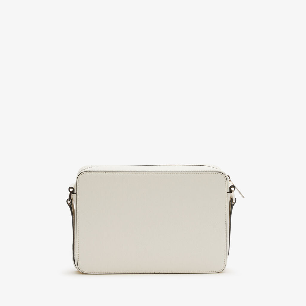 Valextra Borsetta Compatta Reporter In Pelle Bianca | Valextra V-Line