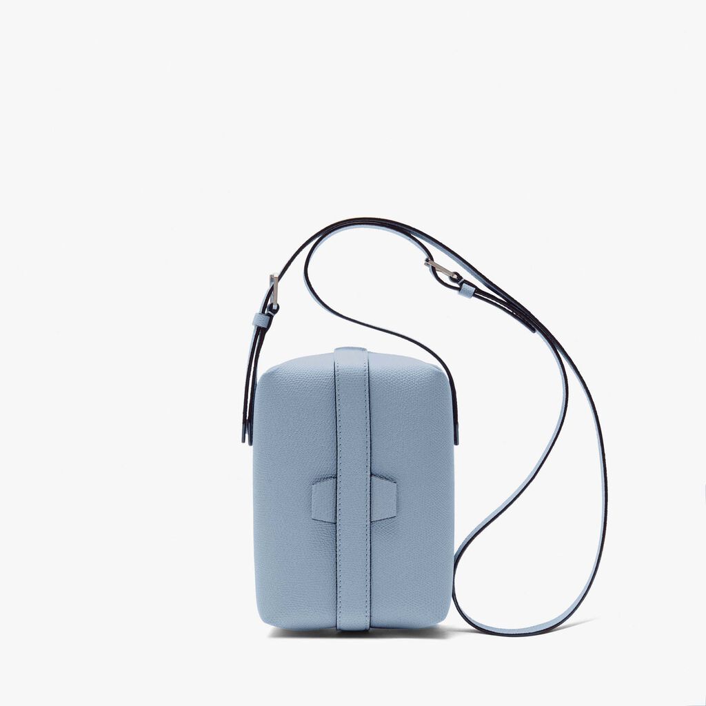 Valextra Borsetta in Pelle Azzurra con tracolla | Valextra Tric Trac