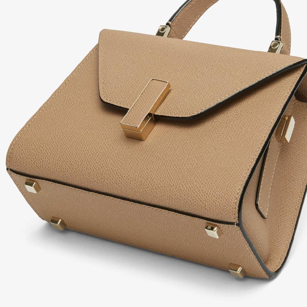 Valextra Borsetta In Pelle Beige Con Tracolla | Valextra Iside