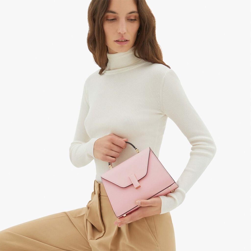 Valextra Borsetta Piccola Micro In Pelle Rosa | Valextra Iside