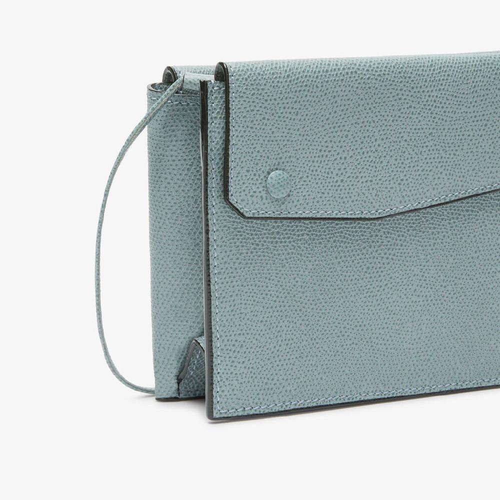 Valextra Borsetta Piccola Mini In Pelle Blu | Valextra Pocket