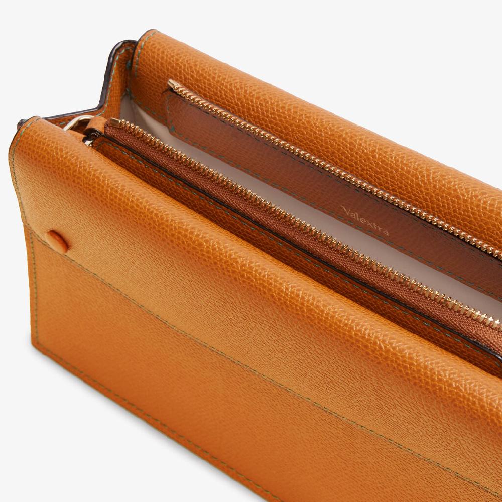 Valextra Borsetta Piccola Mini In Pelle Marrone | Valextra Pocket