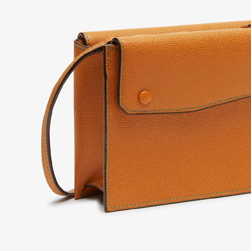 Valextra Borsetta Piccola Mini In Pelle Marrone | Valextra Pocket