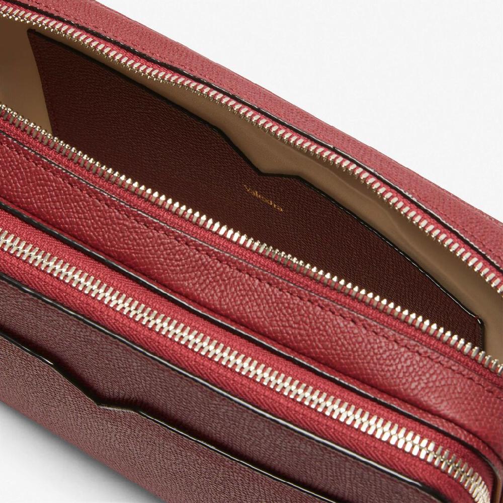 Valextra Borsetta Versatile Bum Bag In Pelle Bordeaux | Valextra V-Line