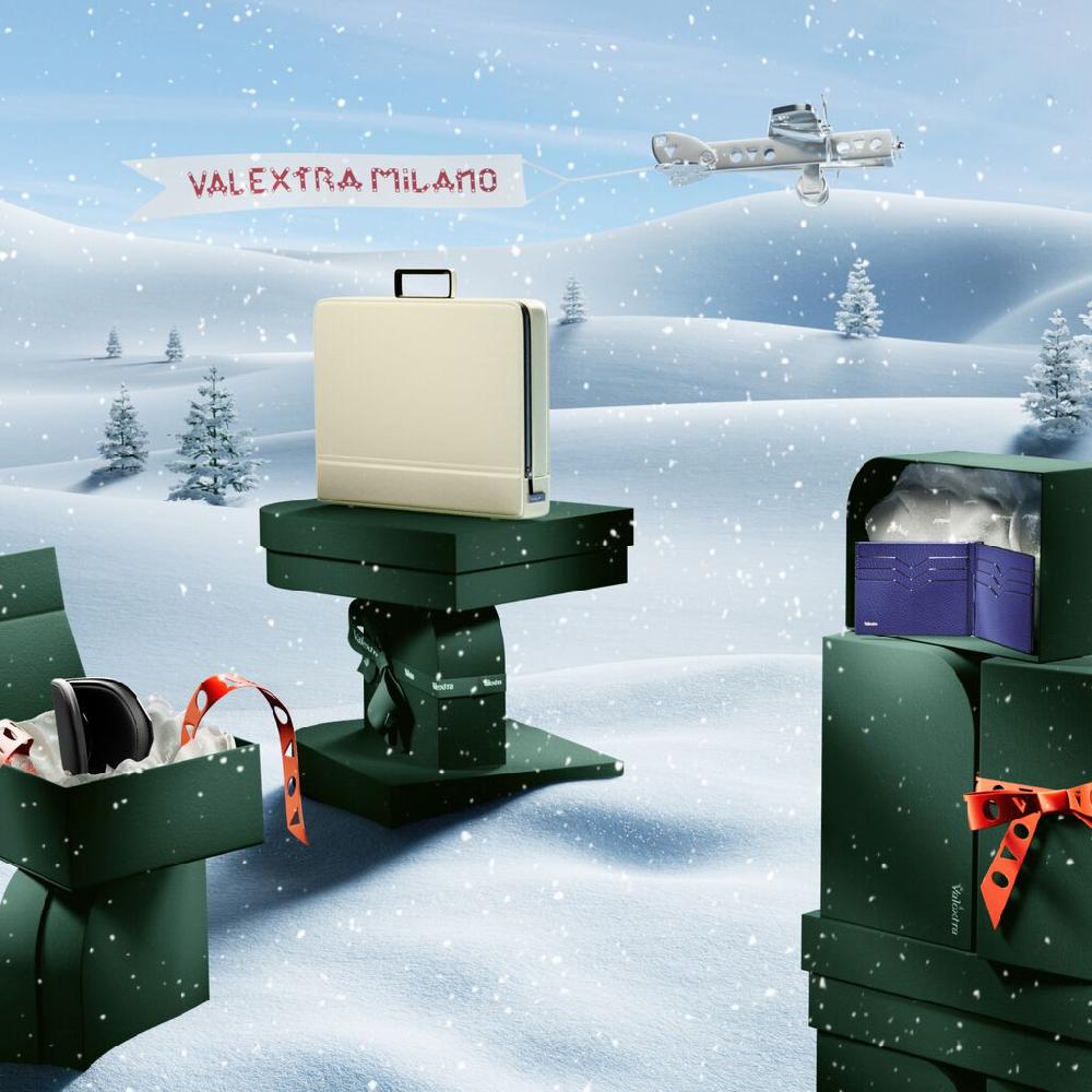 Valextra Cartella Media In Pelle Bianca Con Zip | Valextra Premier