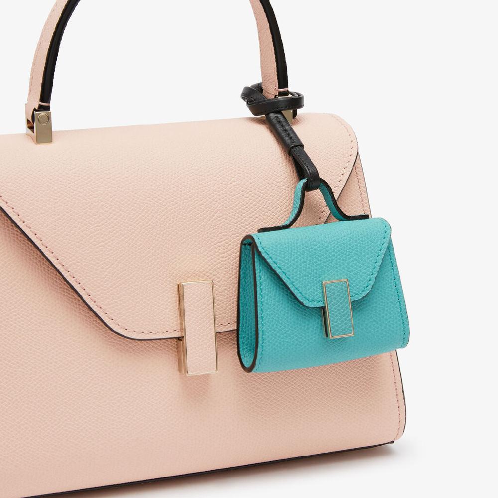 Valextra Charm Borsetta Da Donna Di Lusso In Pelle Azzurra | Valextra Iside