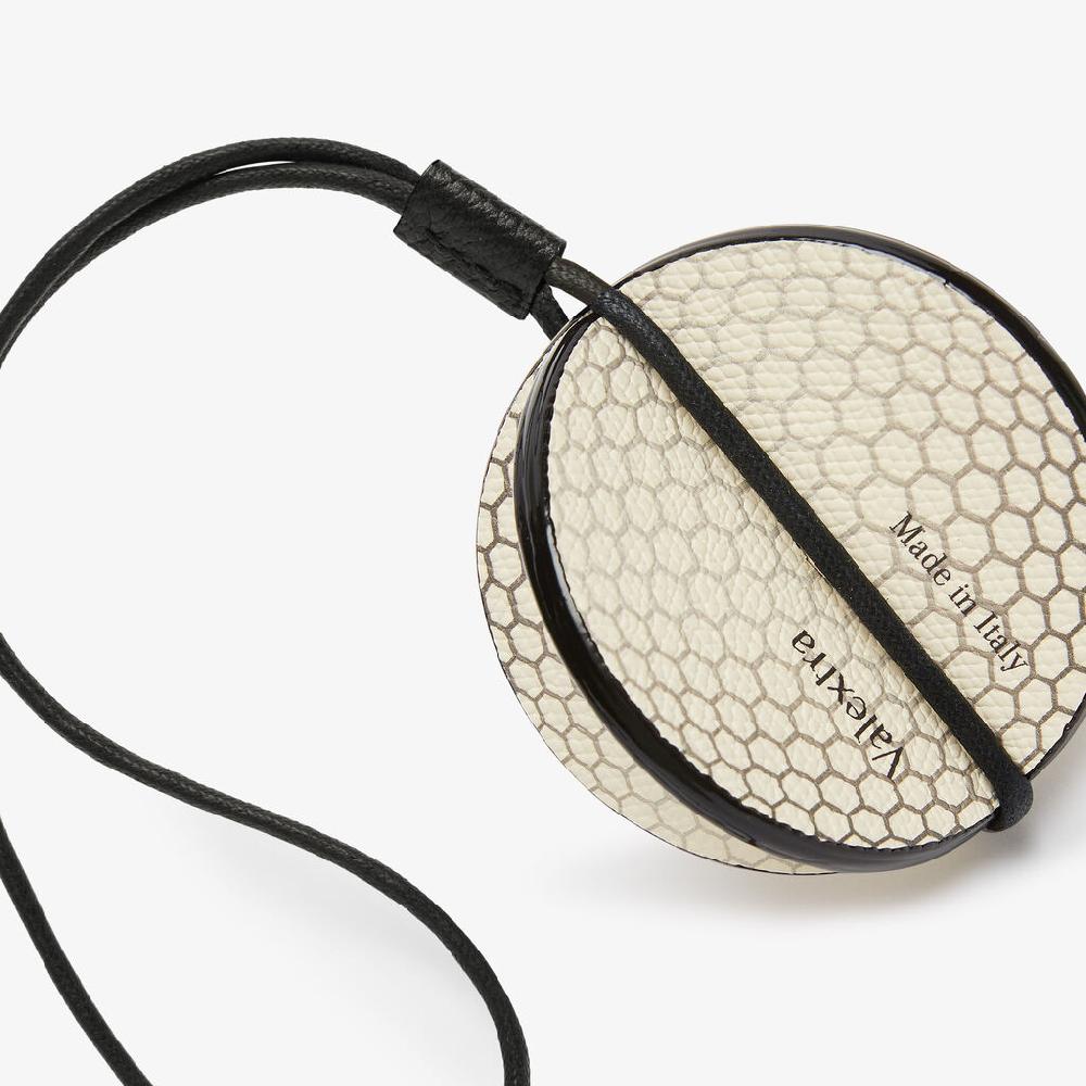 Valextra Charm Palla Da Golf Di Lusso In Pelle Bianca E Nera | Valextra