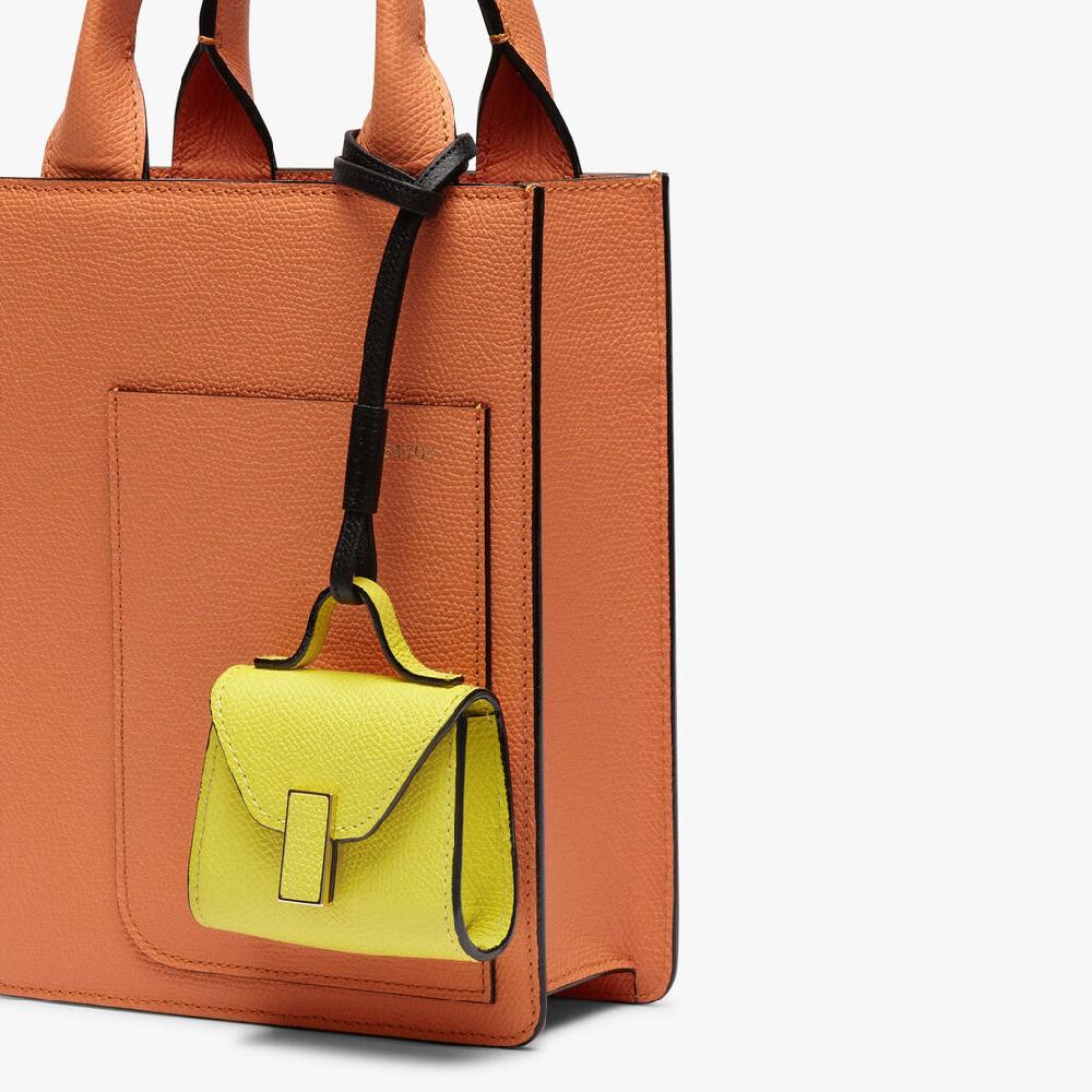 Valextra Charm Per Borsa Da Donna In Pelle Gialla | Valextra Iside