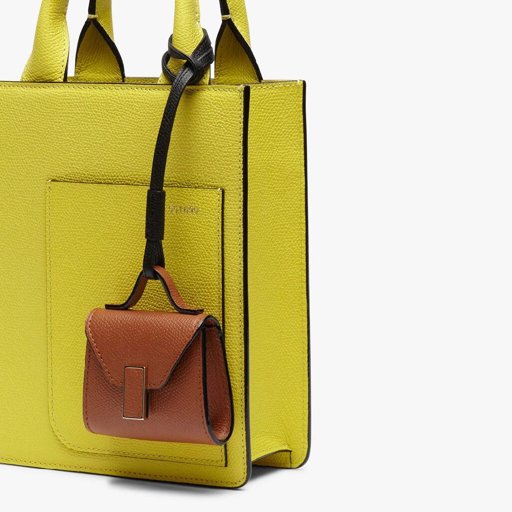 Valextra Charm Per Borsa Da Donna In Pelle Marrone | Valextra Iside