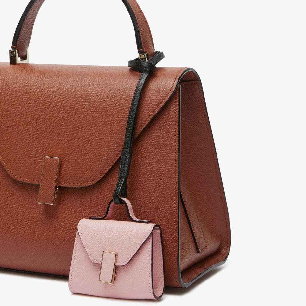 Valextra Charm Per Borsa Da Donna In Pelle Rosa | Valextra Iside