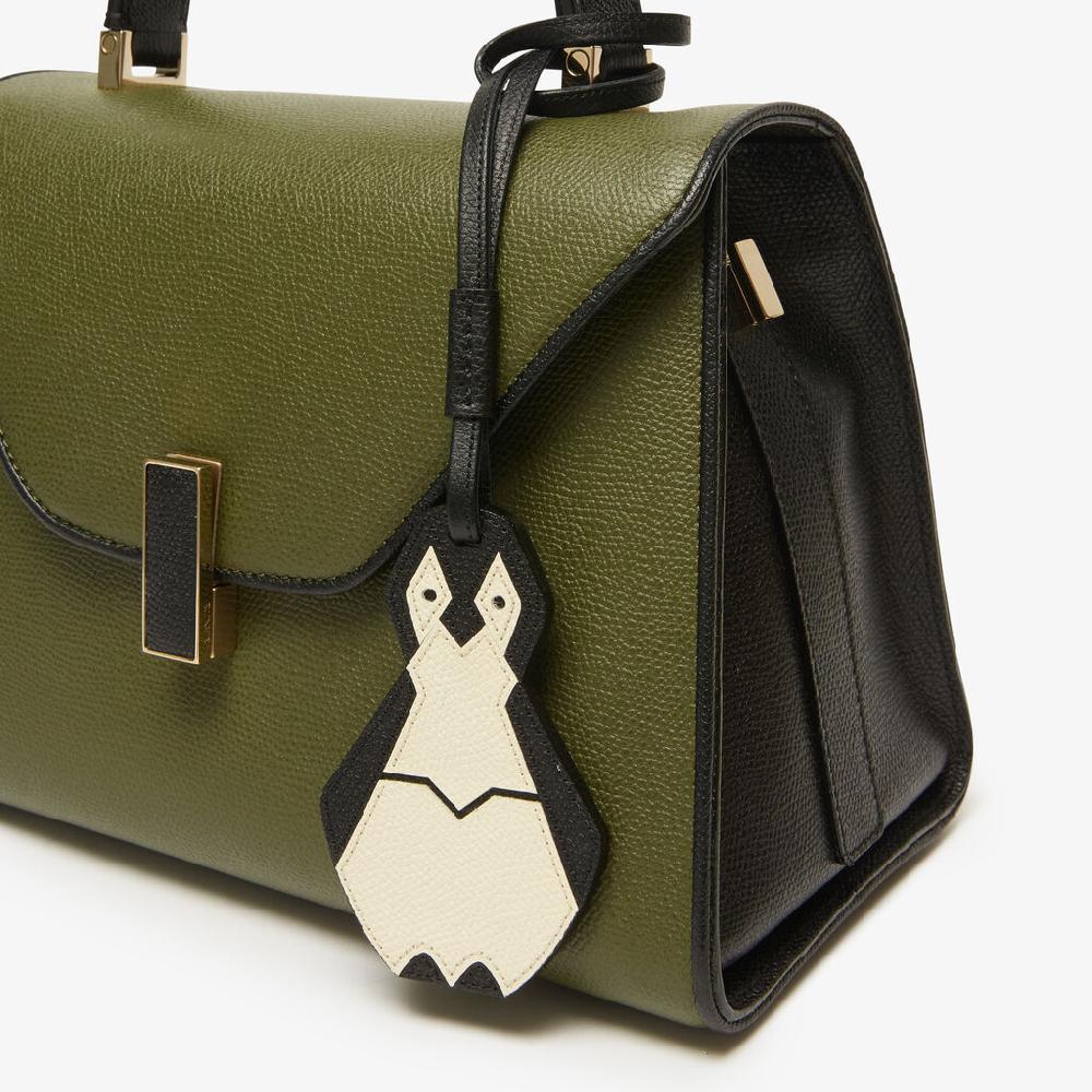 Valextra Charm Per Borsa Pinguino In Pelle Bianca E Nera | Valextra