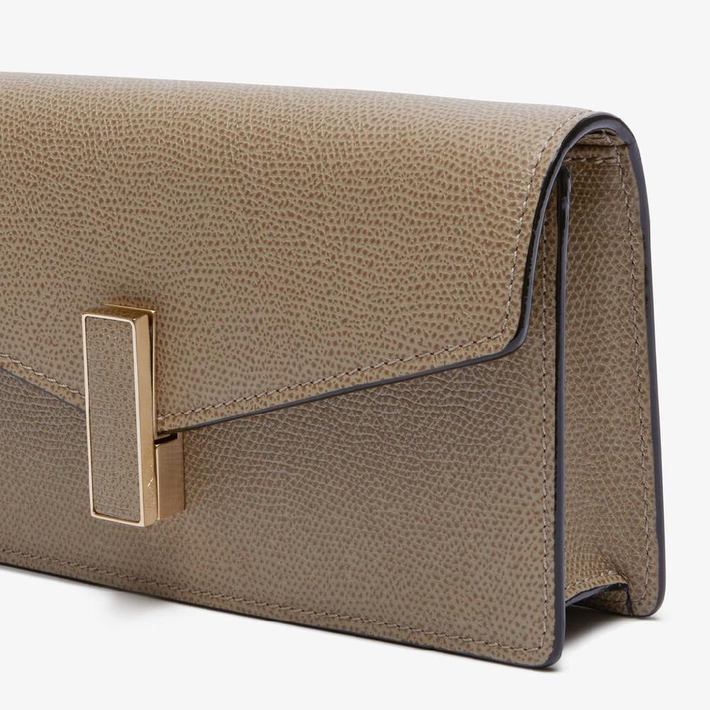Valextra Clutch Da Donna In Pelle Marrone Di Lusso | Valextra Iside
