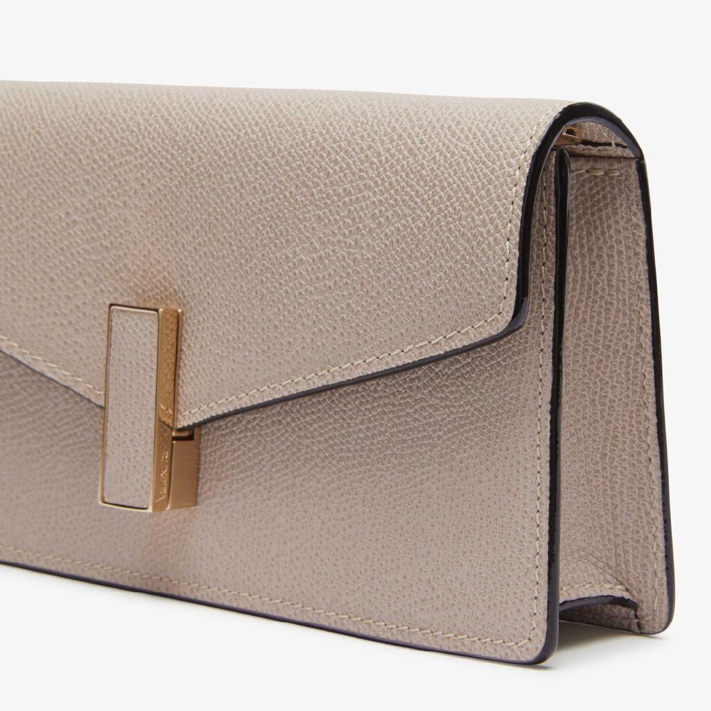 Valextra Clutch Da Donna In Pelle Rosa Di Lusso | Valextra Iside