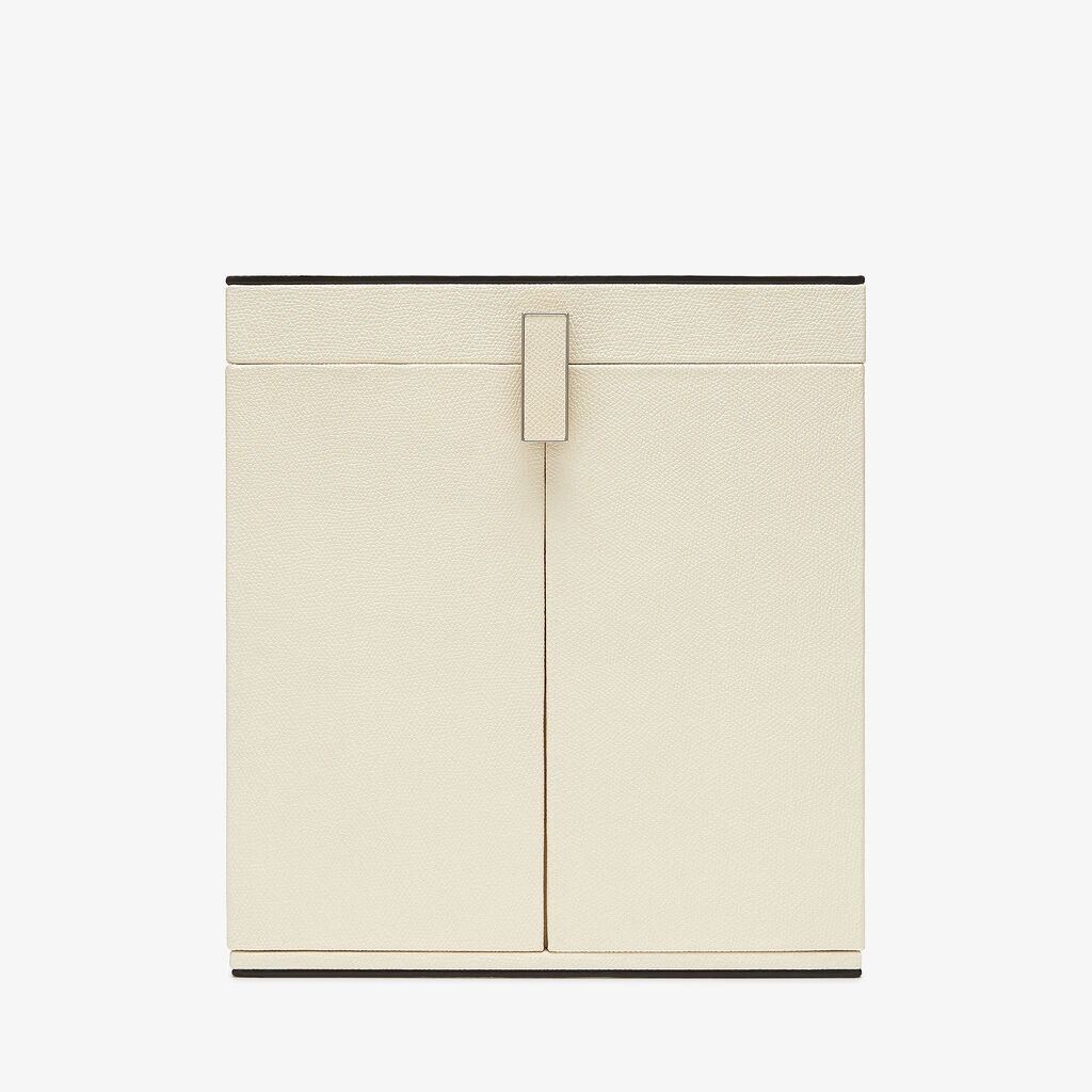 Valextra Cocktail box di Lusso in Pelle Bianca pergamena | Valextra