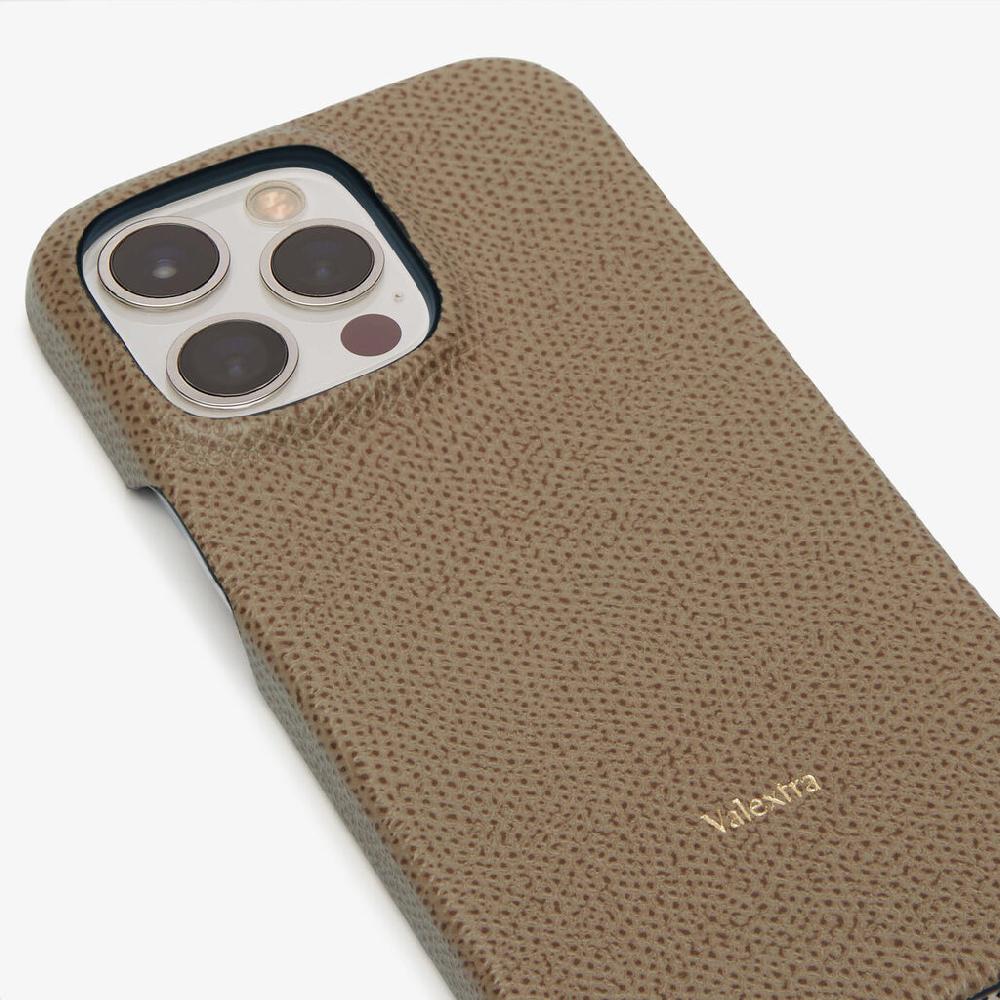 Valextra Cover Iphone 13 Pro In Pelle Marrone Tortora | Valextra