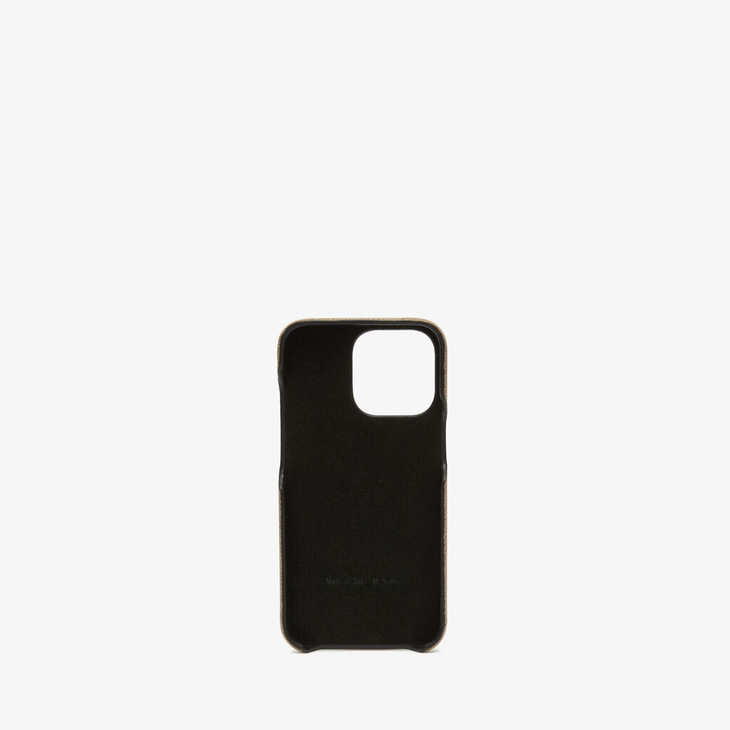 Valextra Cover Iphone 13 Pro In Pelle Marrone Tortora | Valextra