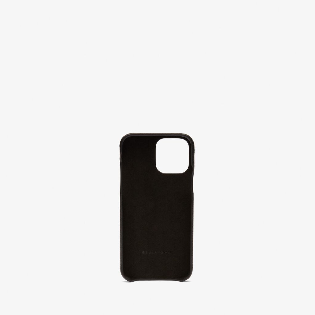 Valextra Cover Rigida Per Iphone 13 Pro Max In Pelle Nera | Valextra